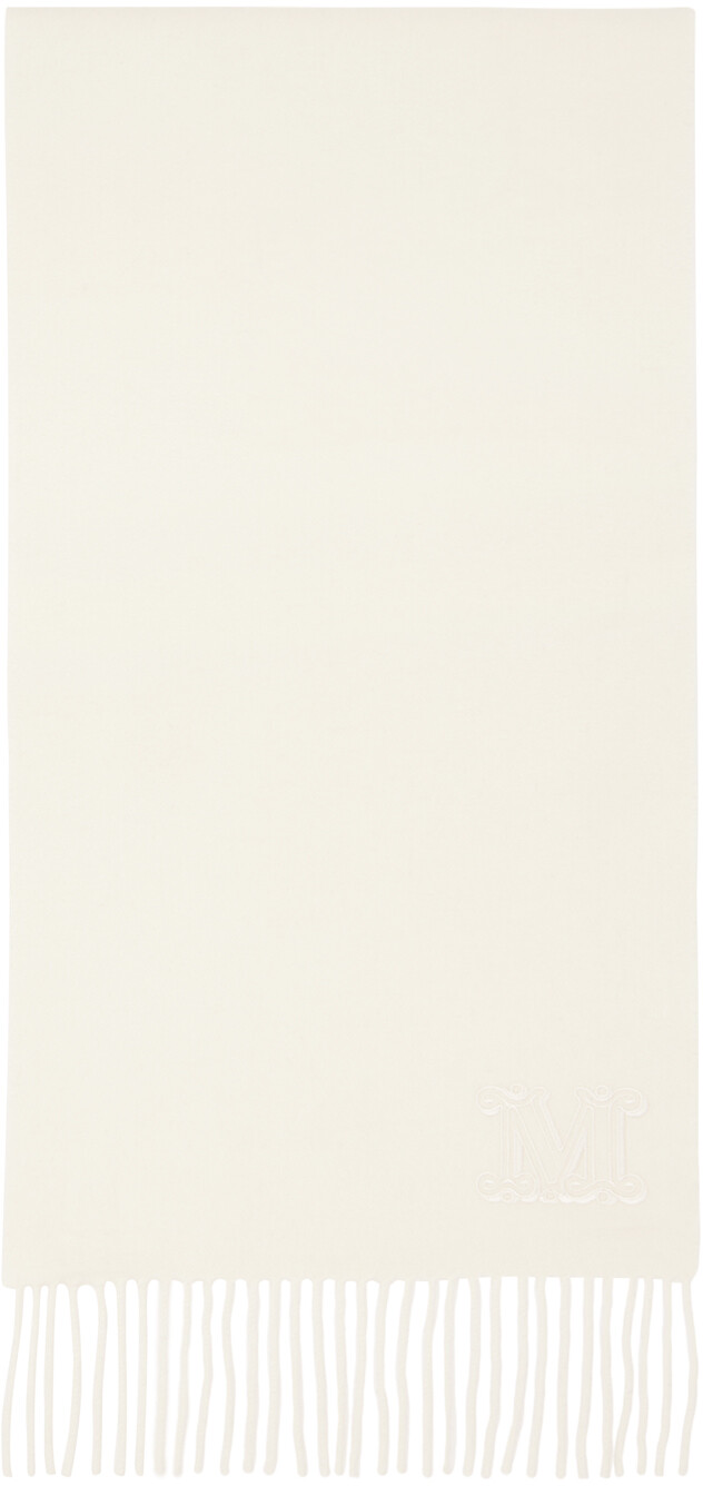 

Шарф Off-White с монограммой Max Mara