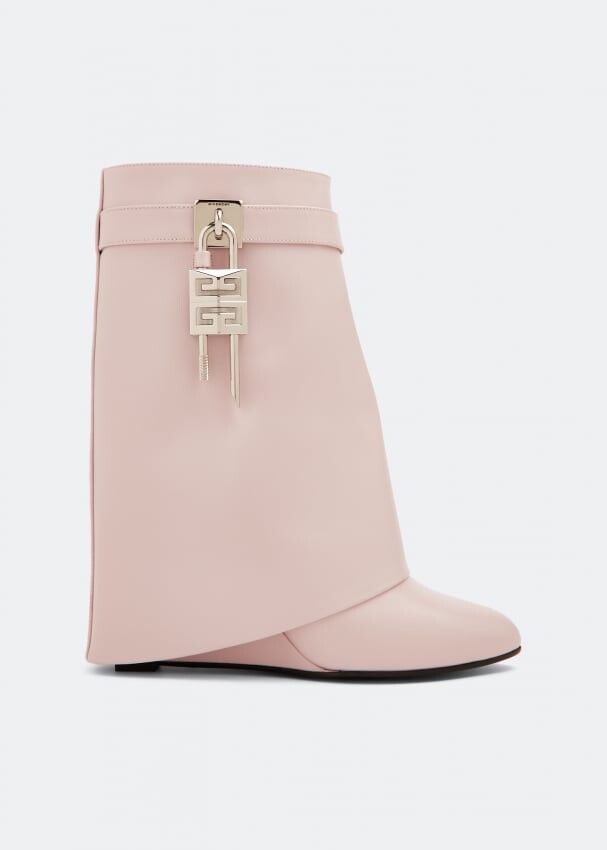 

Ботинки GIVENCHY Shark Lock ankle boots, розовый