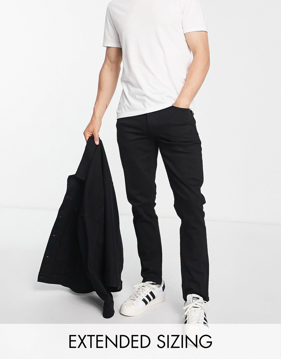 

Черные эластичные джинсы скинни ASOS DESIGN