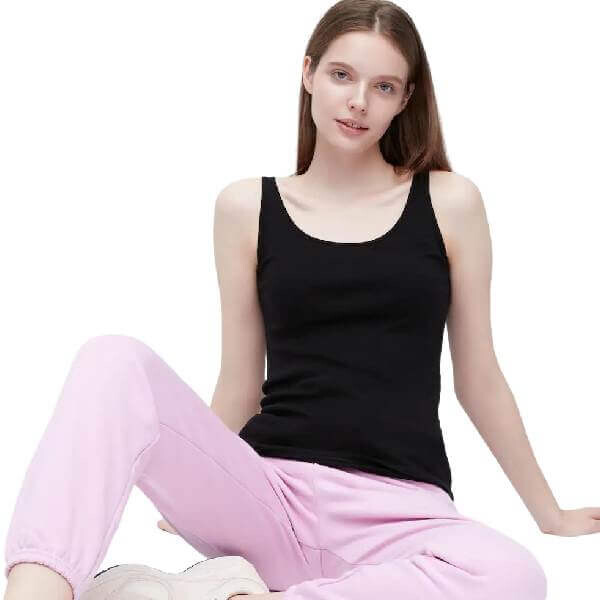 

Топ Uniqlo Cotton Vest, черный