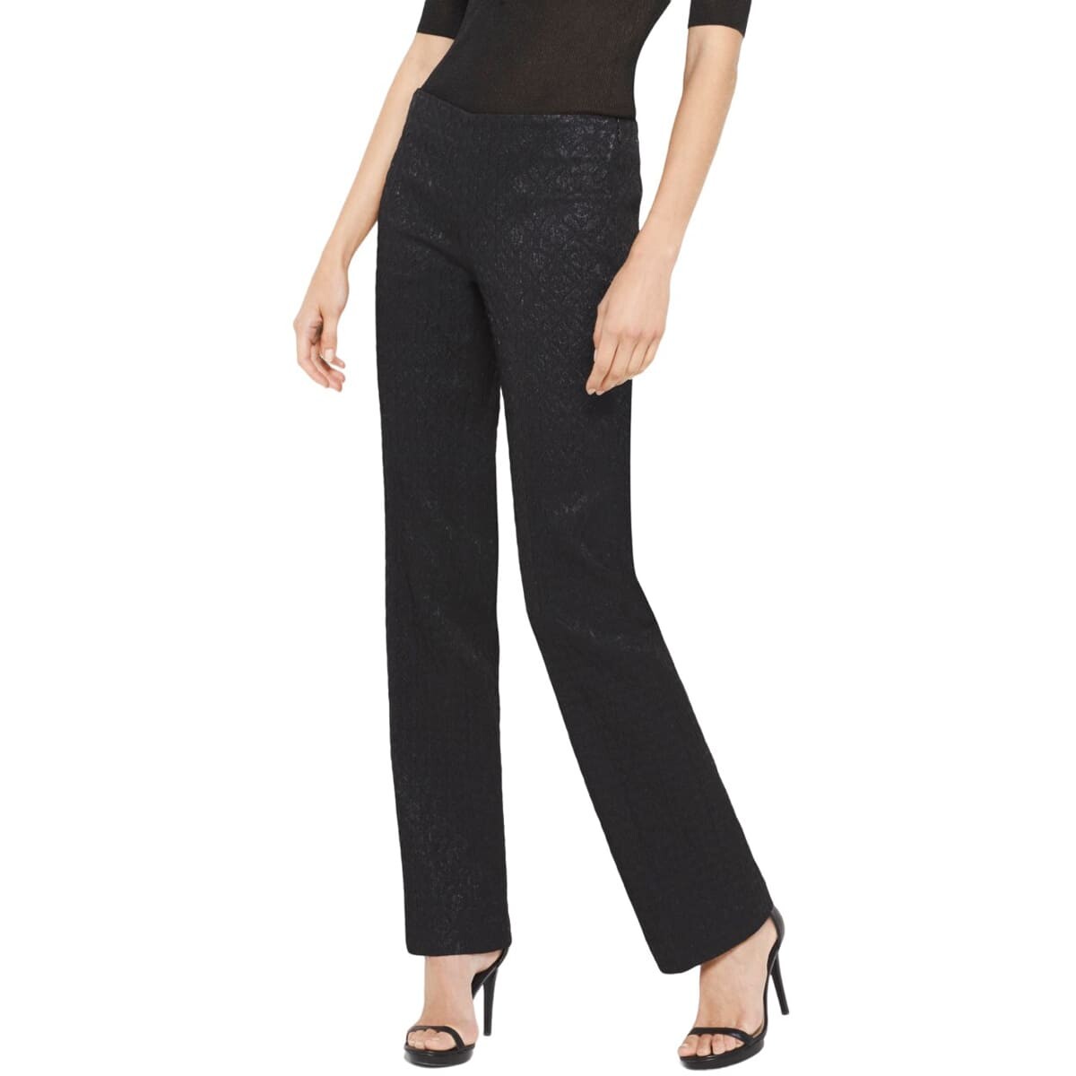

Брюки Michael Kors Metallic Stretch-Jacquard, черный