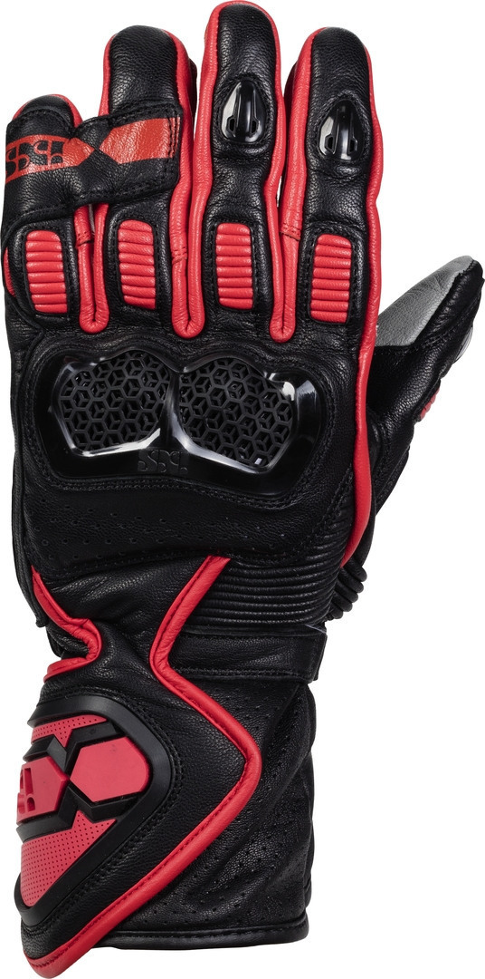 Перчатки IXS Sport LD RS-200 2.0 для мотоцикла, черно-красные