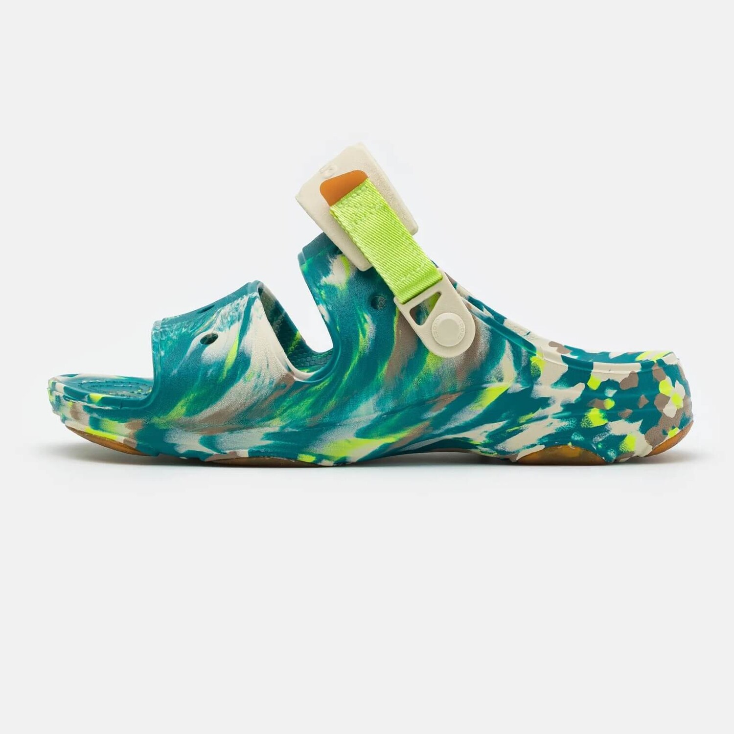 

Сандалии Crocs Classic All Terrain Marbled Unisex, зеленый/бежевый