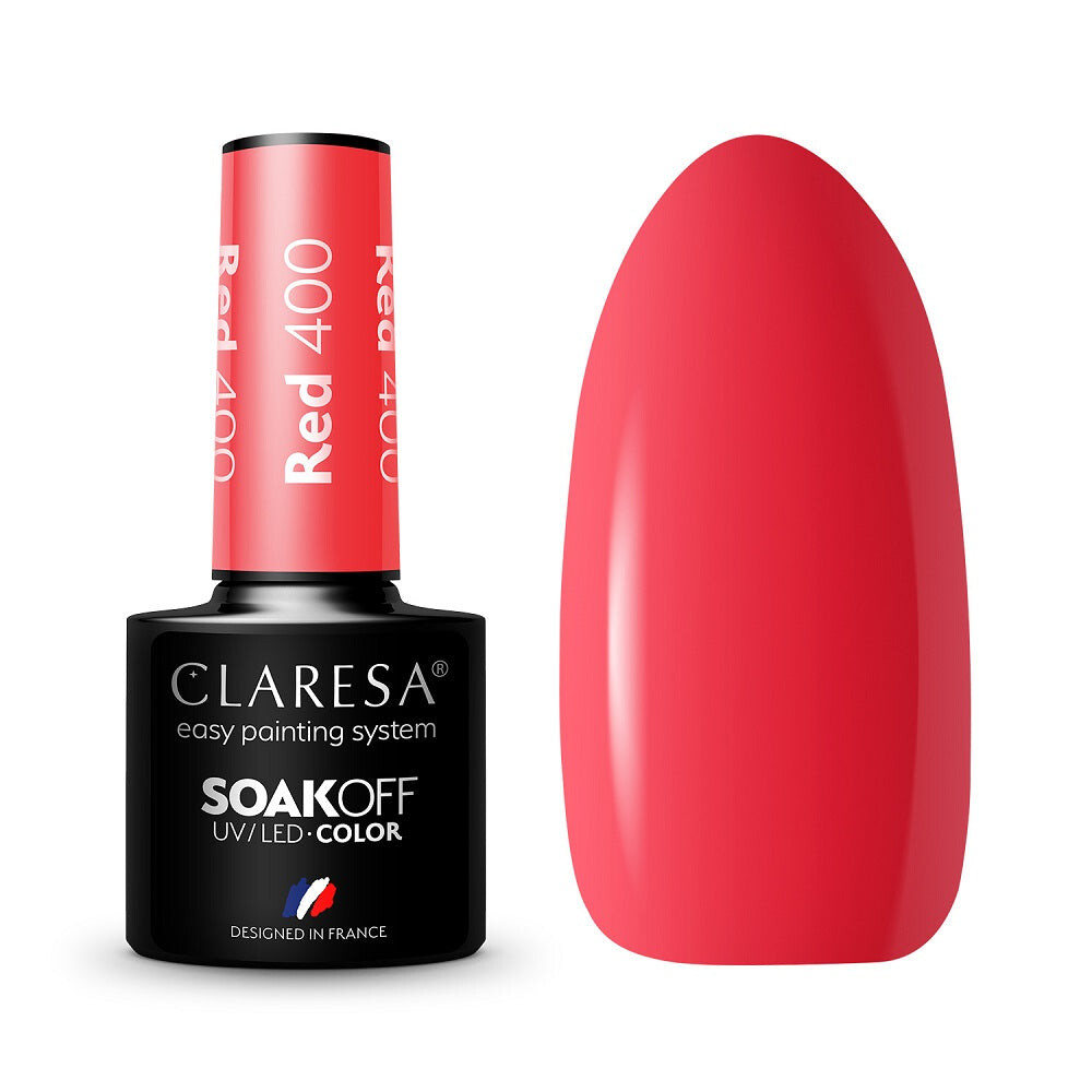 

Claresa Гибридный лак Soak Off UV/LED Красный 400 5г