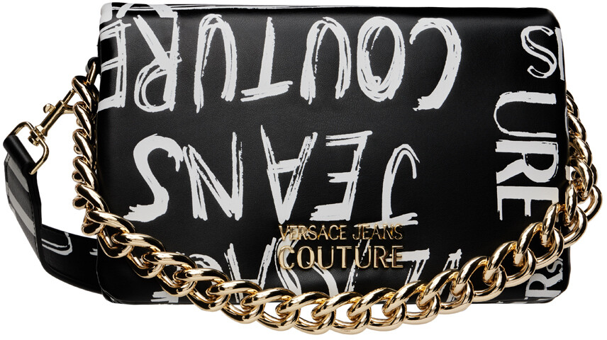 

Черная сумка с логотипом Doodle Versace Jeans Couture