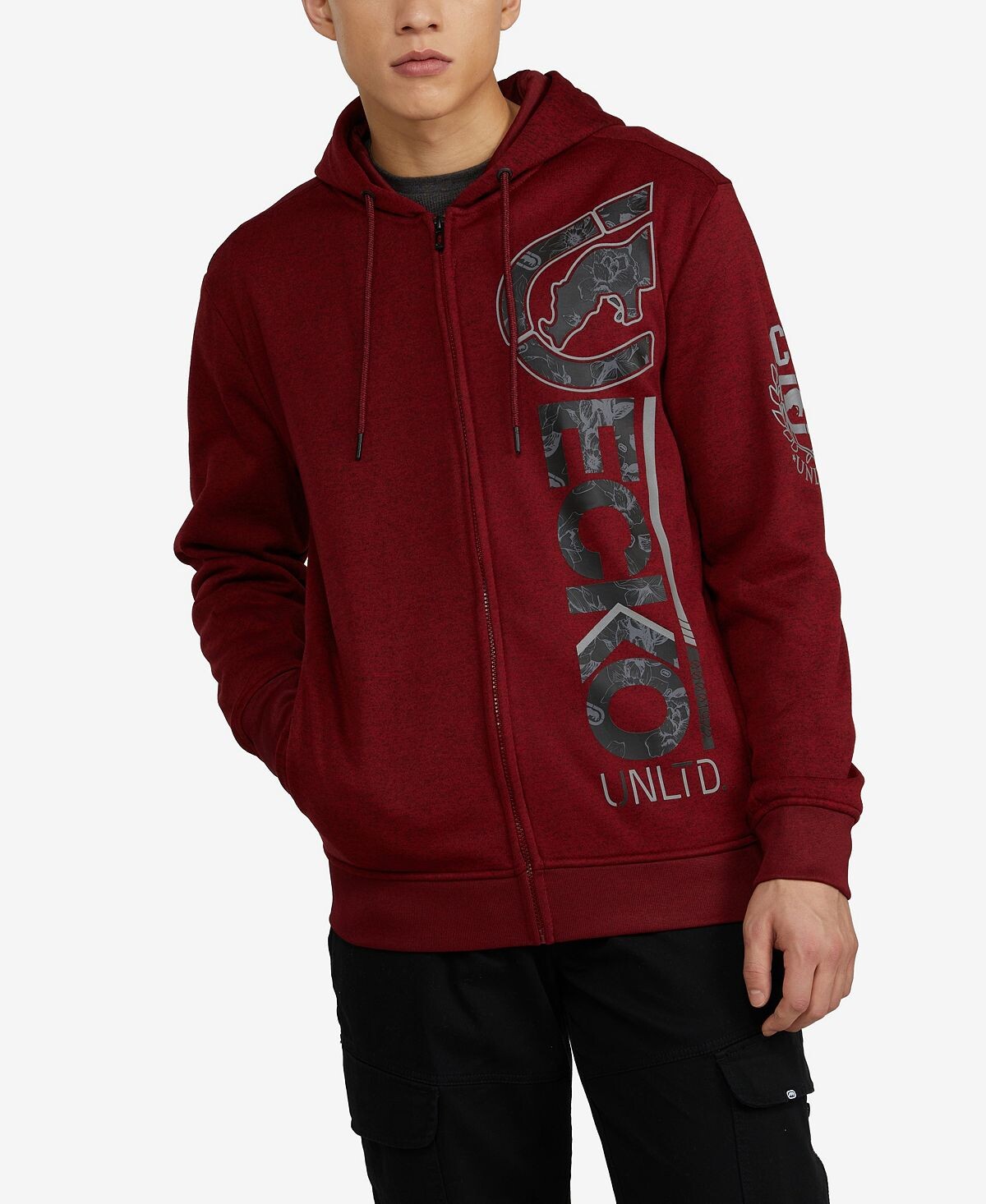 

Мужская толстовка с капюшоном full bloom Ecko Unltd, красный