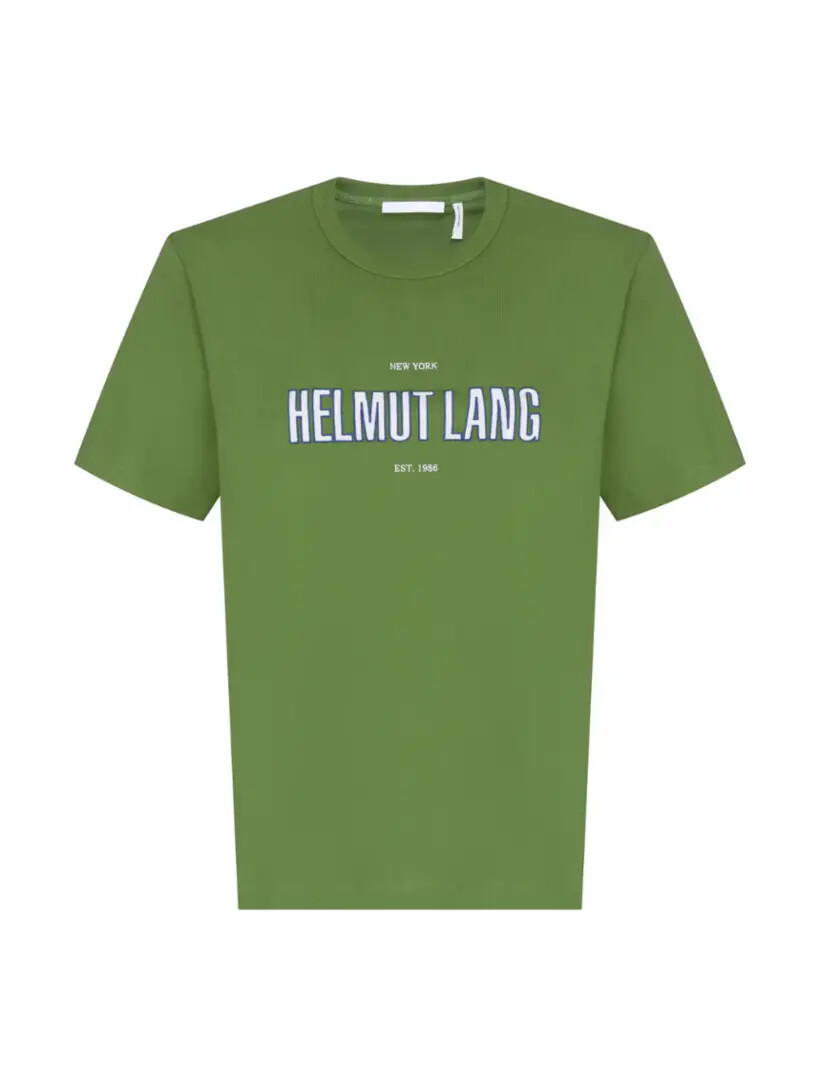 

Хлопковая футболка с логотипом Helmut Lang