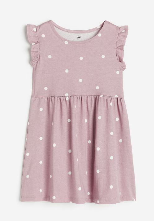 цена Платье с принтом H&M Points Print, светло-розовый