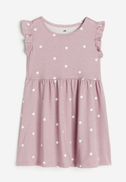 

Платье с принтом H&M Points Print, светло-розовый