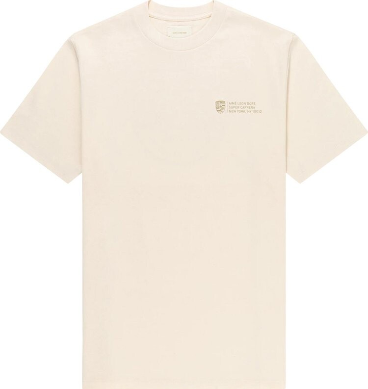 

Футболка Aimé Leon Dore x Porsche 911SC Grille Badge Graphic Tee 'Pristine', кремовый