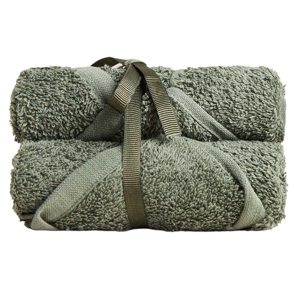 

Набор полотенец Zara Home Ecologically Grown Cotton, 3 предмета, зеленый