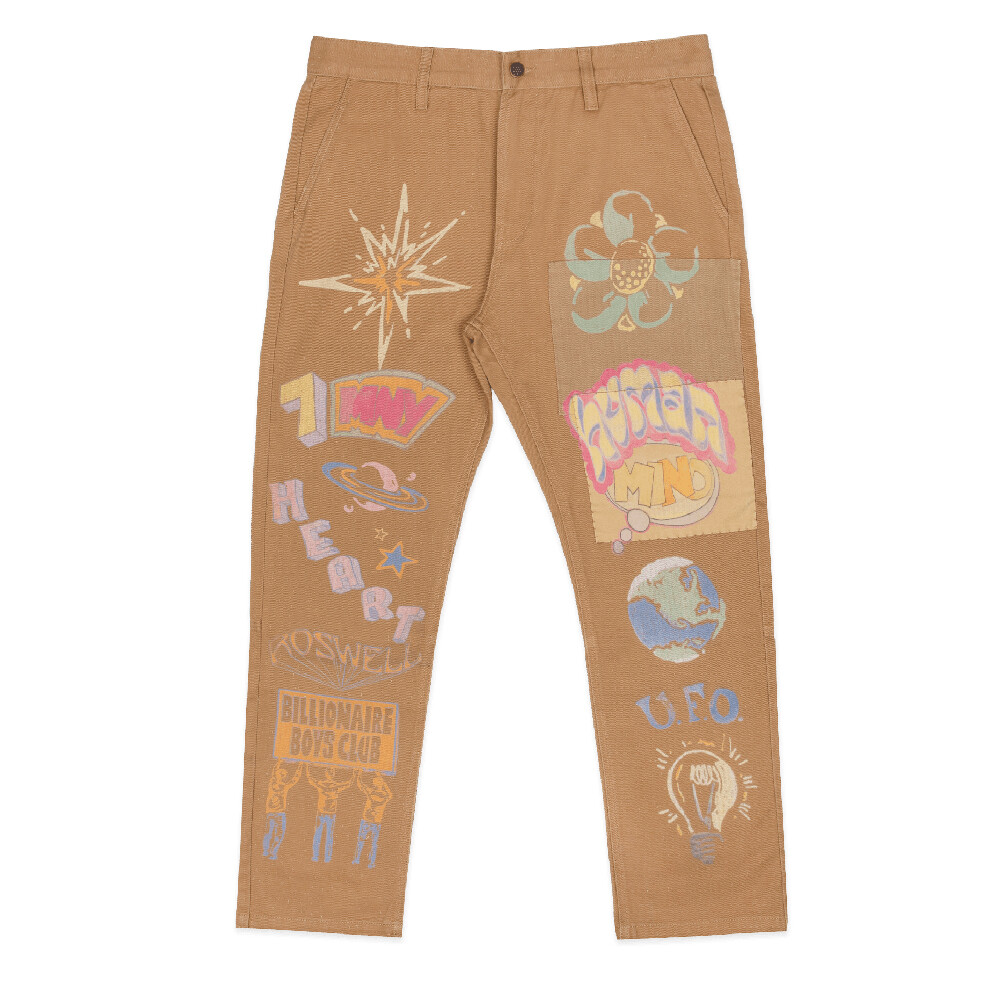 

Брюки Billionaire Boys Club Wordly, коричневый