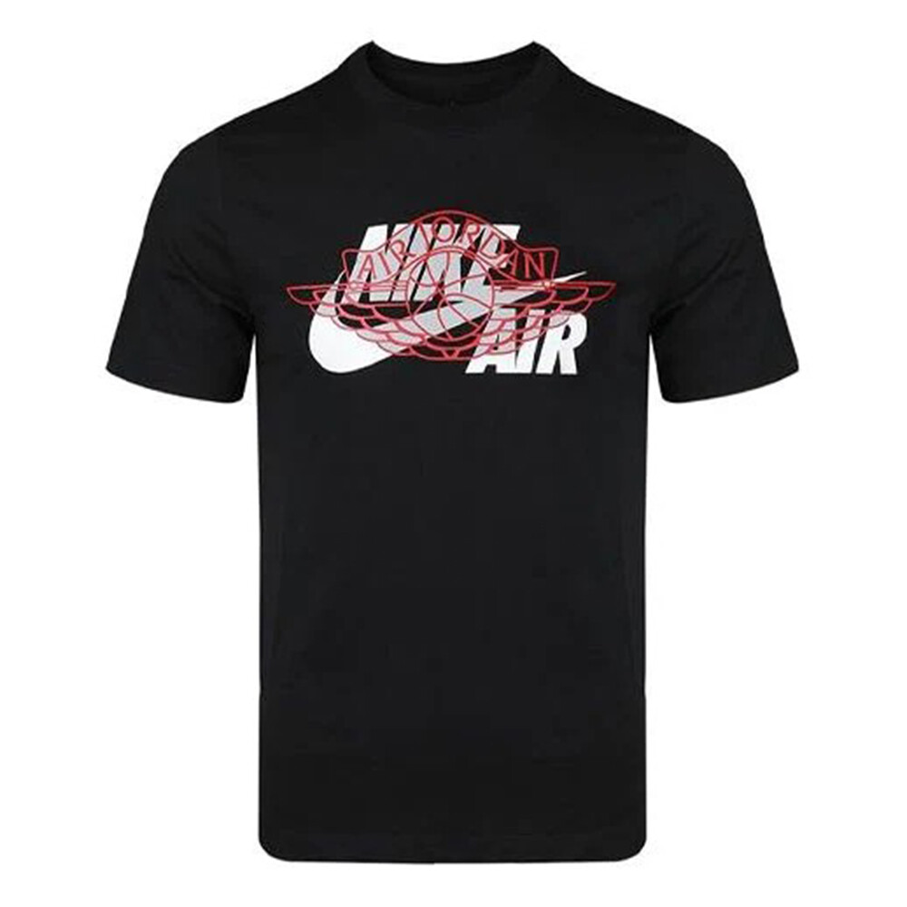 

Футболка Nike Jordan Air Wings Round-neck, чёрный, Черный