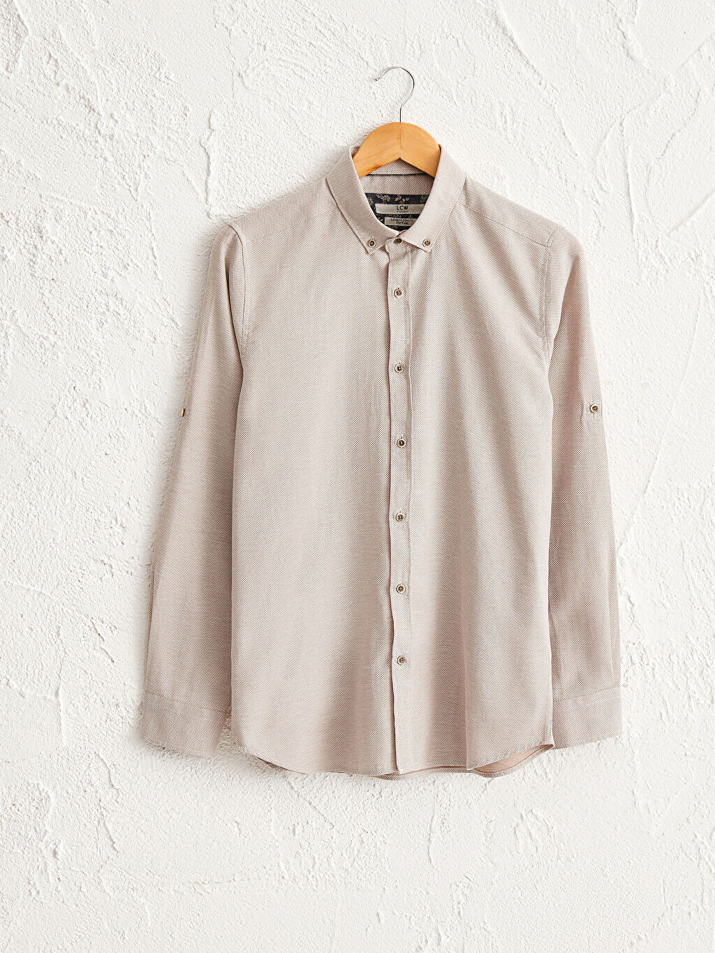 

Рубашка Dobby Slim Fit с длинными рукавами LCW Vision