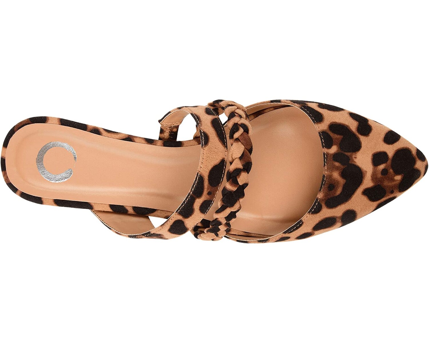 

Туфли на плоской подошве Comfort Foam Olivea Mule Journee Collection, леопард