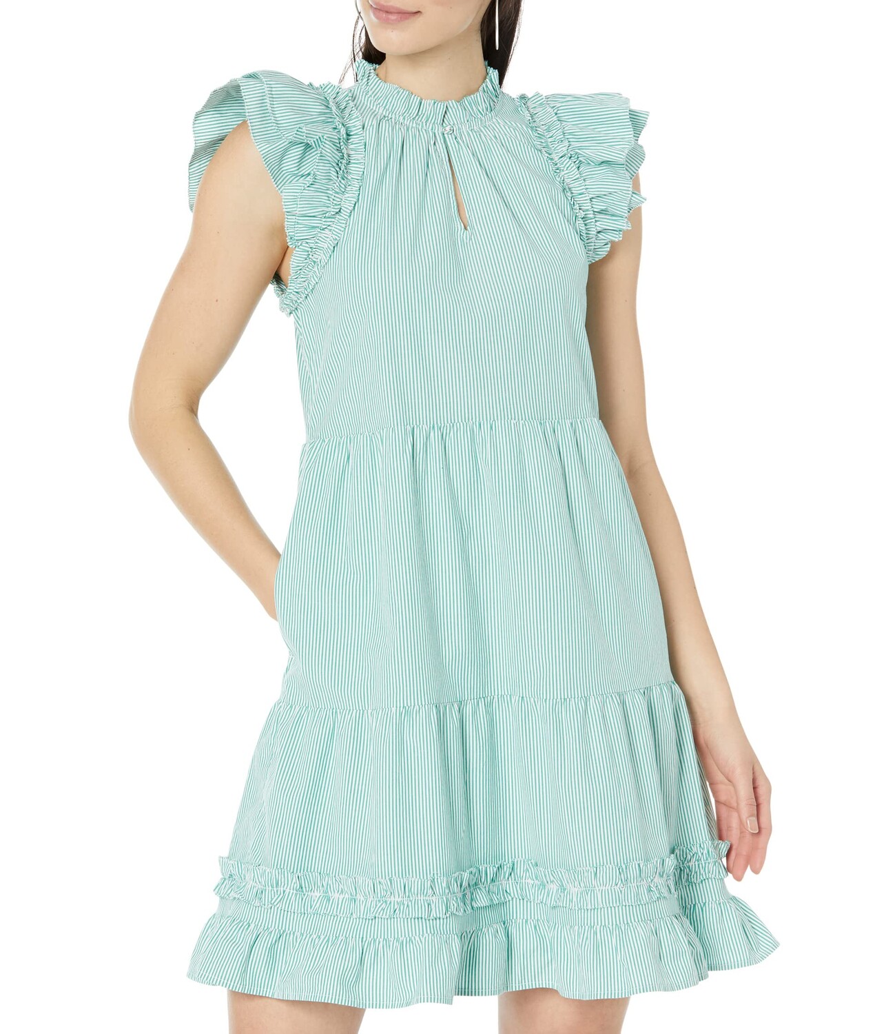 

Платье Vineyard Vines, Tiered Ruffle Neck Dress