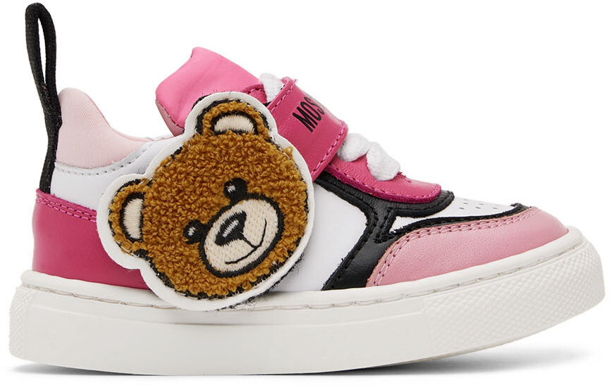 

Детские розовые кроссовки Teddy Moschino