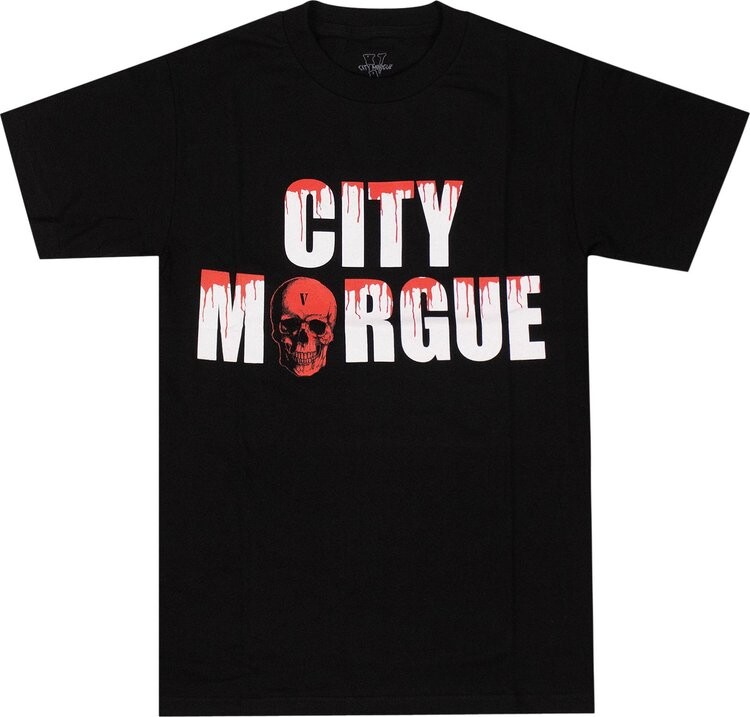 

Футболка Vlone x City Morgue Drip Short-Sleeve T-Shirt 'Black', черный