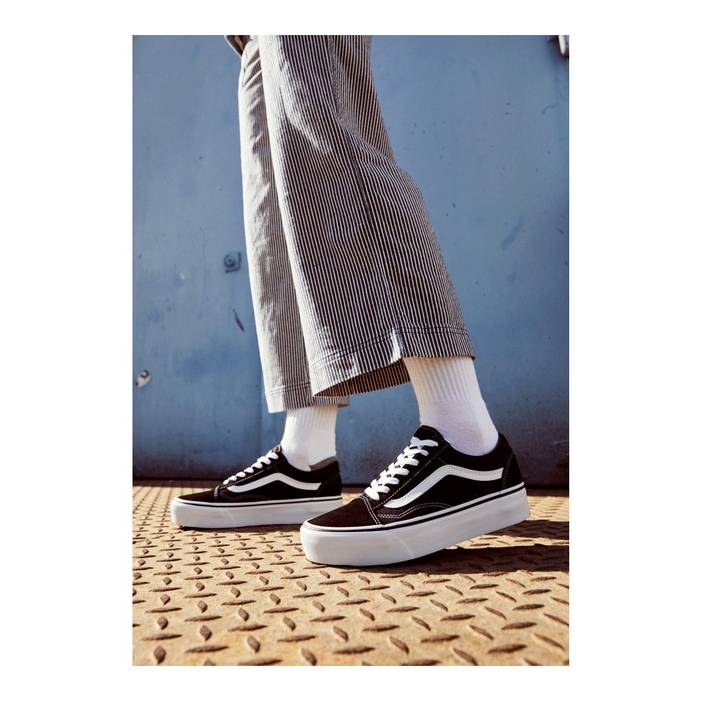 Кеды Vans Ua Old Skool Platform, черный/белый