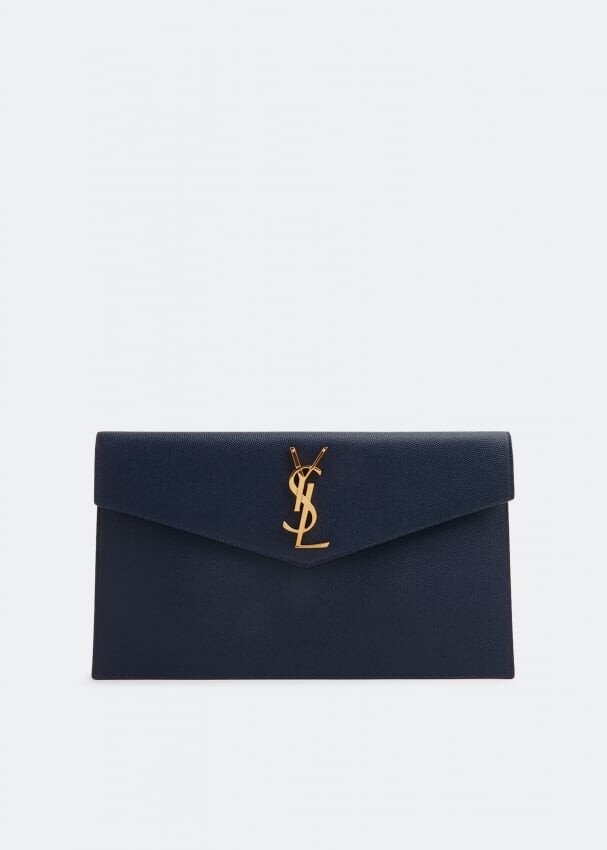 

Клатч SAINT LAURENT Uptown pouch, синий