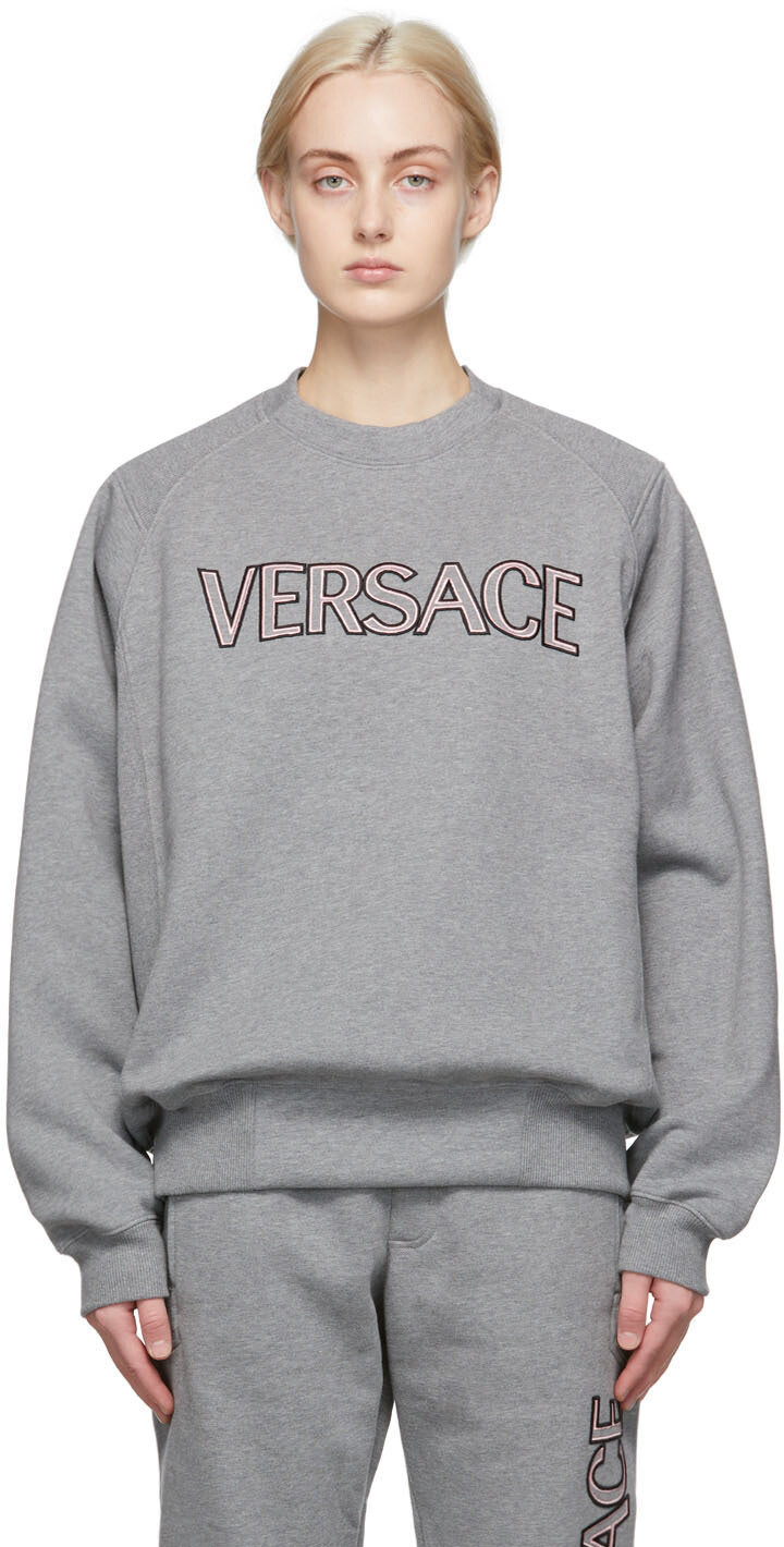 

Серая толстовка с логотипом Versace