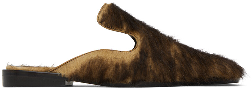 

Шлепанцы Eckhaus Latta Brown New Court