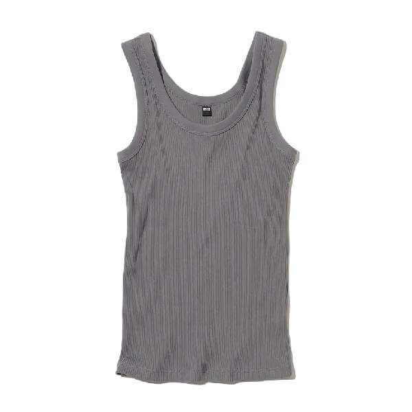 

Топ Uniqlo Ribbed Vest, серый