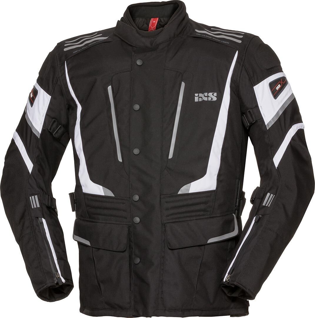 

Куртка IXS X-Tour Powells-ST для мотоцикла, черно-белая