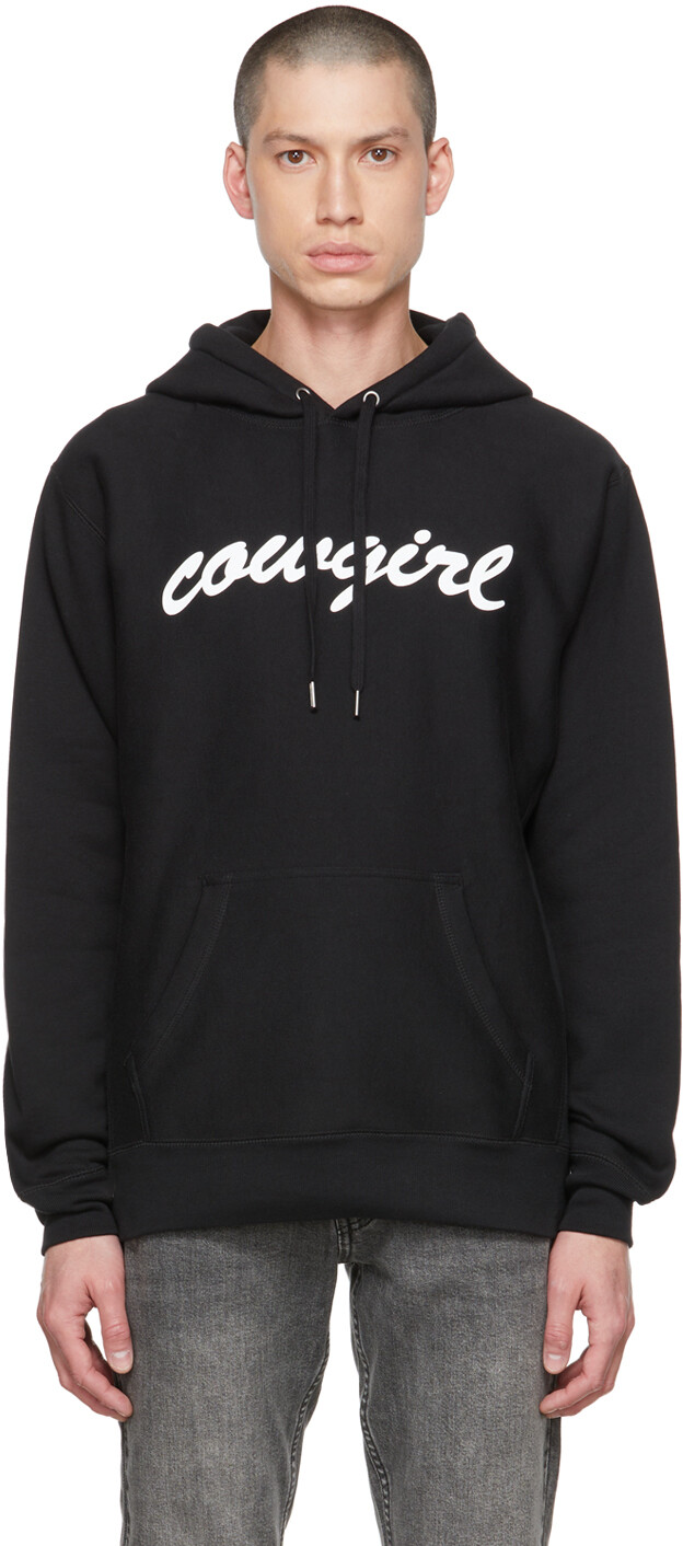 

Черный худи с крупным шрифтом Cowgirl Blue Co