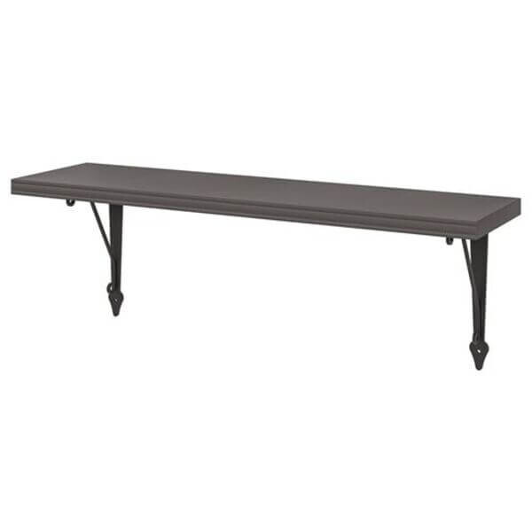 

Полка навесная Ikea Bergshult/Krokshult, 80x20 см, темно-серый/антрацит