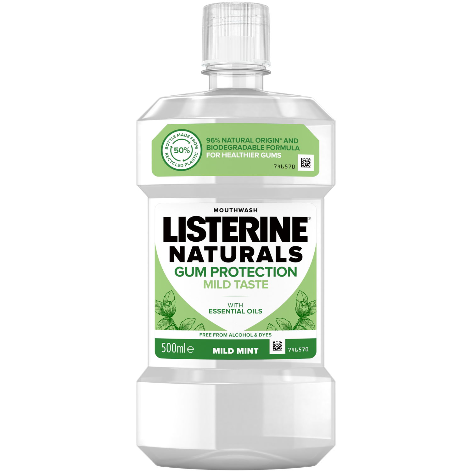 Listerine Naturals Gum Protection жидкость для полоскания рта, 500 мл