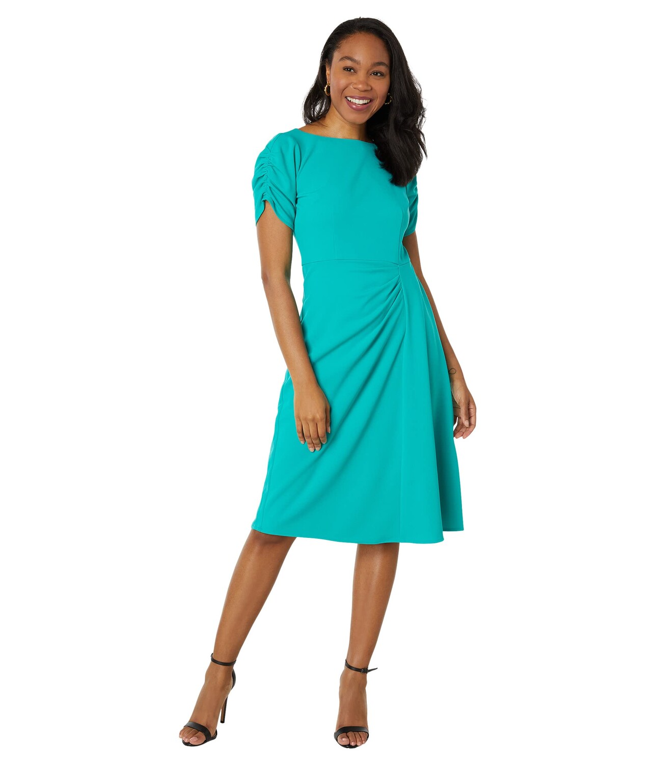 

Платье Maggy London, Ruched Sleeve Midi Dress
