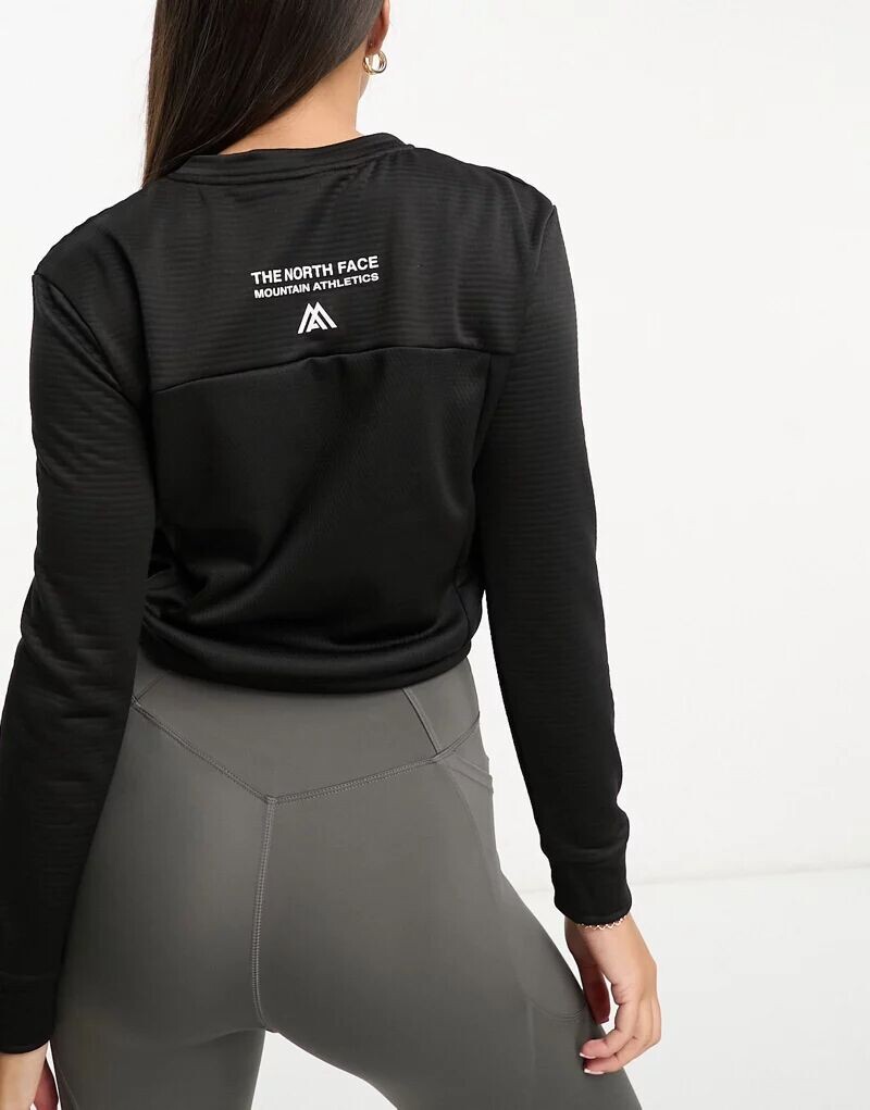 

Черный флисовый свитшот The North Face Training Mountain Athletic