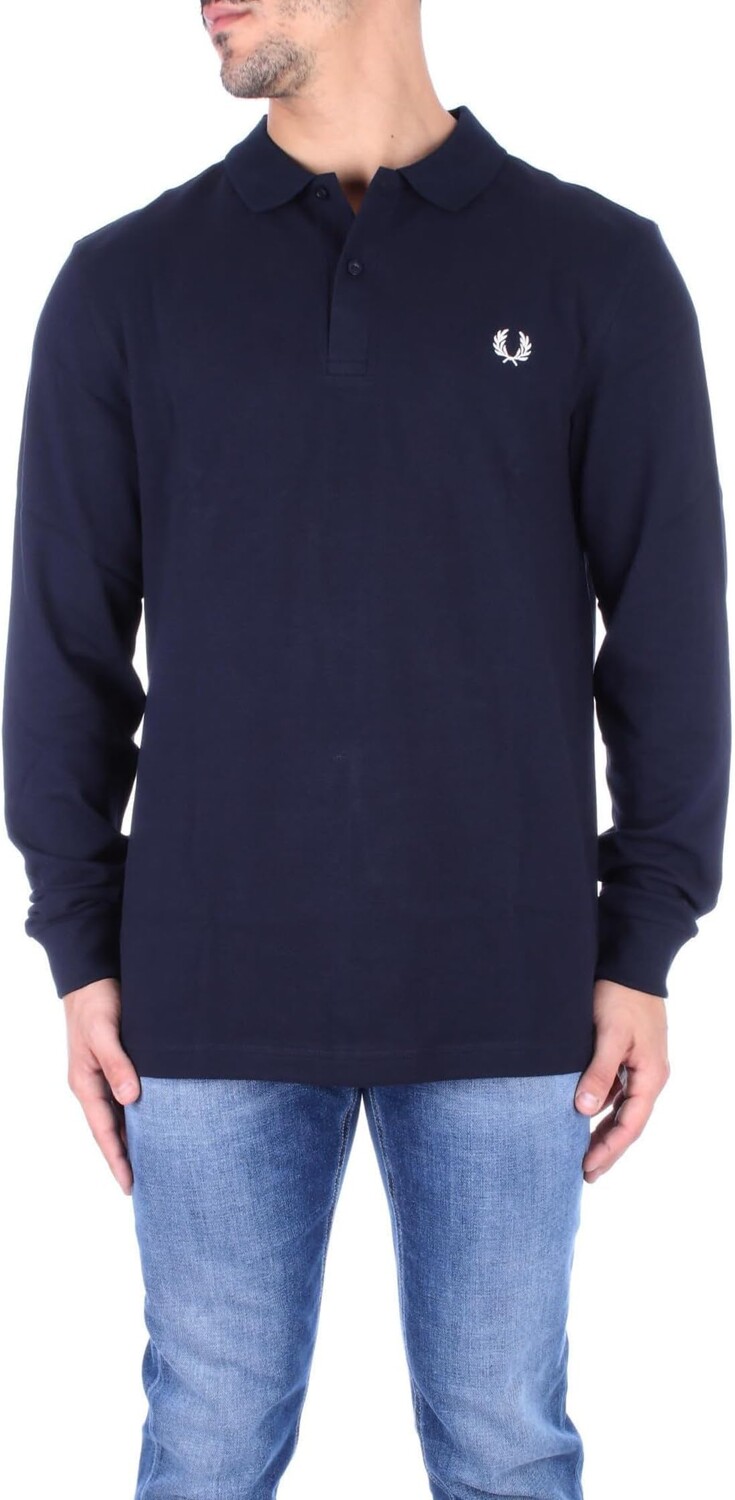 

Рубашка-поло Long Sleeve Plain Fred Perry Shirt Fred Perry, темно-синий