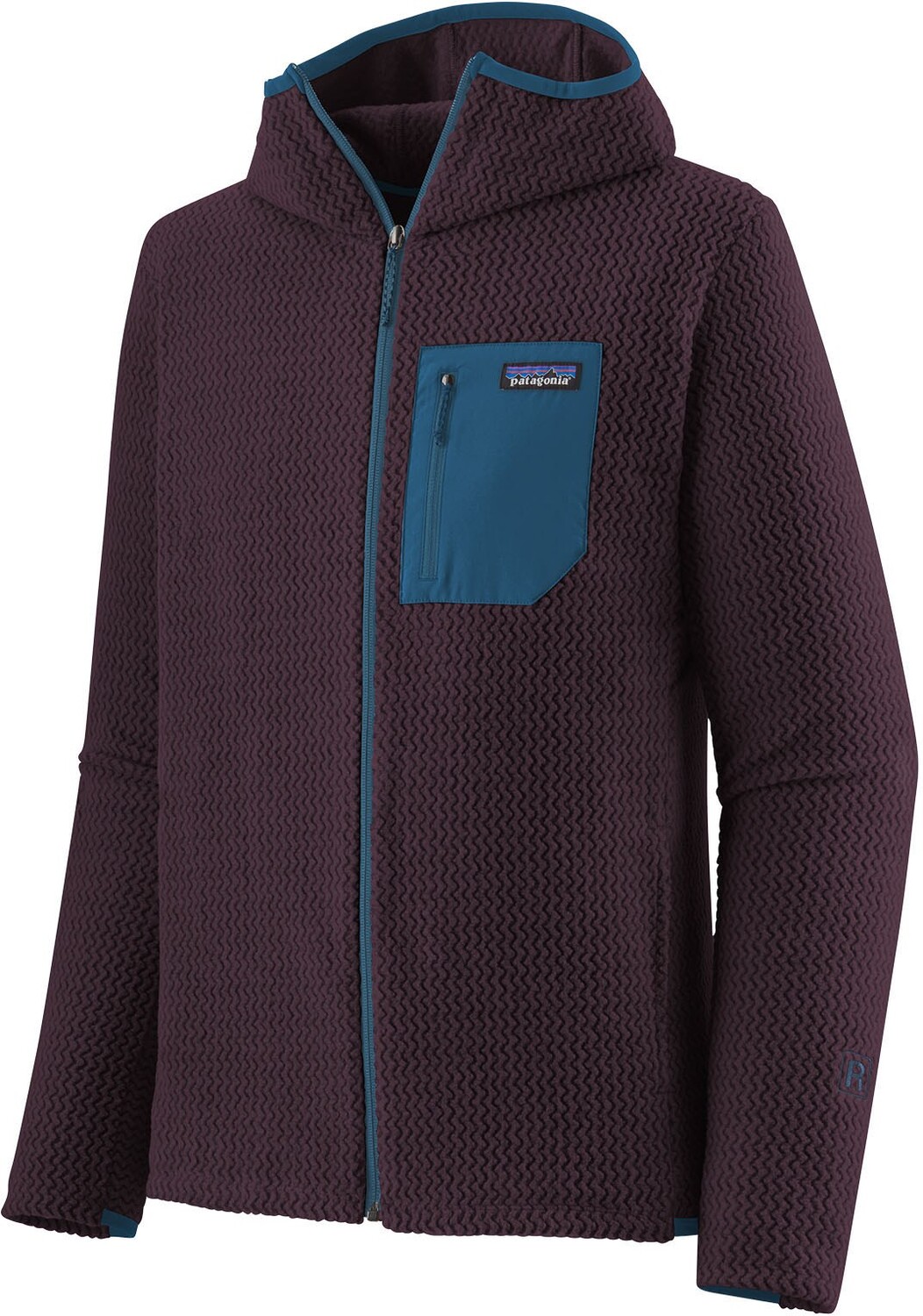 

Толстовка с молнией во всю длину R1 Air — мужская Patagonia, фиолетовый
