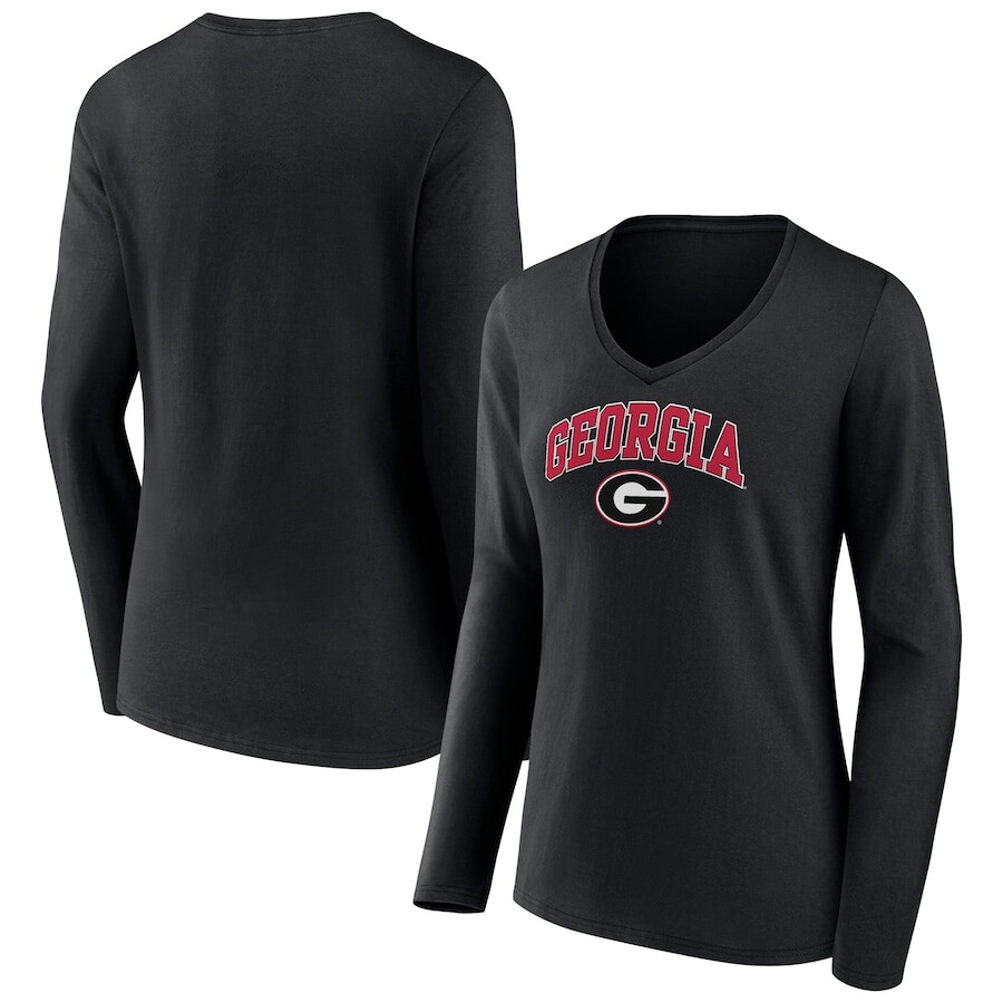 

Футболка с длинным рукавом Fanatics Branded Georgia Bulldogs, черный