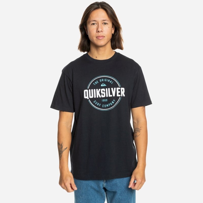 

Мужская футболка по кругу вверх Quiksilver, черный