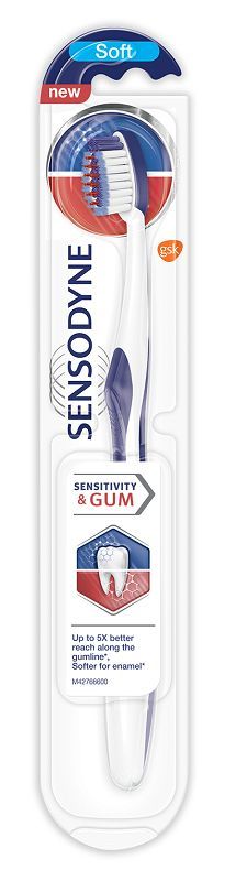 Sensodyne Sensivity&Gum Soft зубная щетка, 1 шт. sensodyne complete protection soft зубная щетка 1 шт