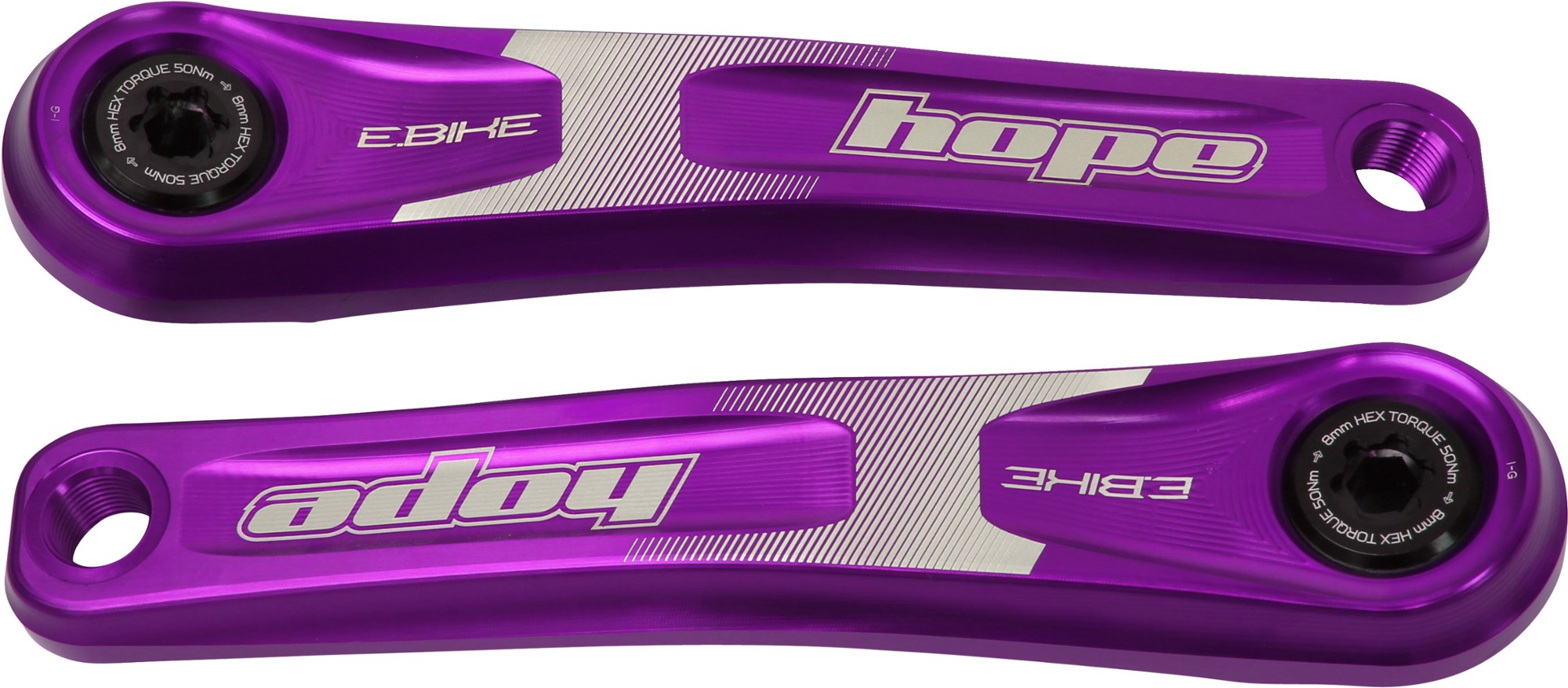 Комплект шатунов для электронного велосипеда Hope, фиолетовый