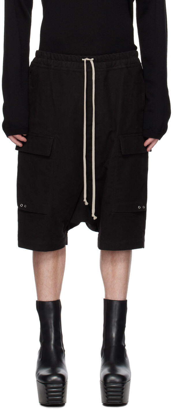 

Черные шорты-карго Pods Rick Owens