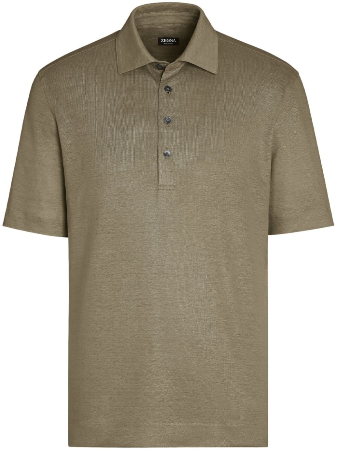 

Zegna льняная рубашка поло, зеленый