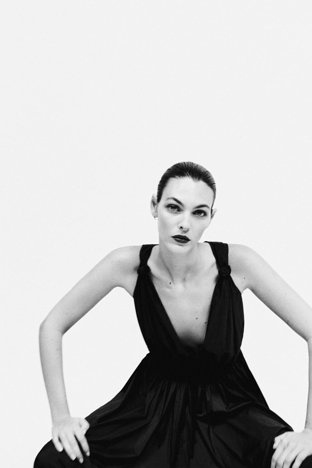 

Длинное платье из нейлона ZARA, синий