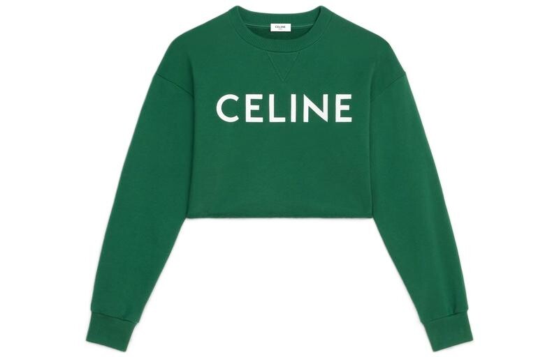 

Толстовка CELINE с капюшоном, темно-зеленый