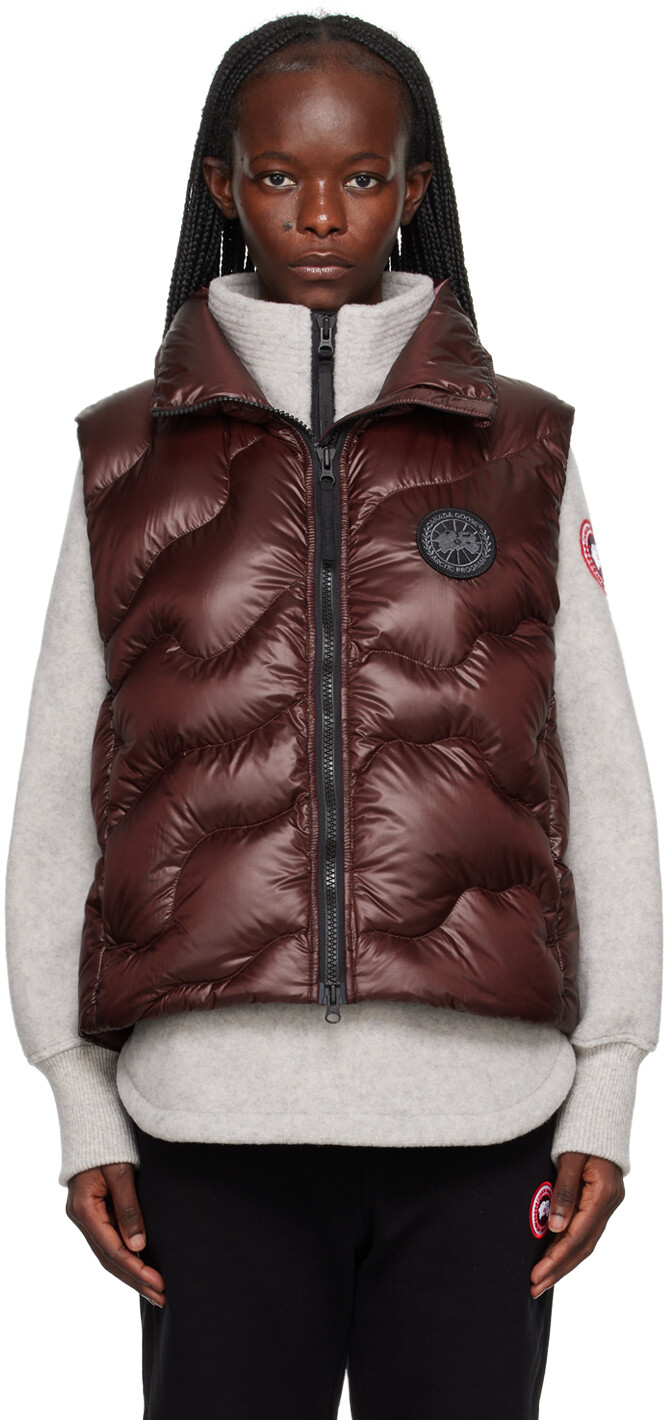 

Красный кипарисовый пуховый жилет Canada Goose