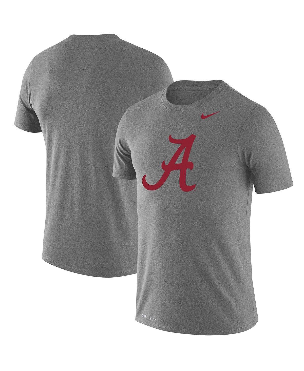 

Мужская футболка с мелким серым отливом alabama crimson tide school logo legend performance Nike, мульти