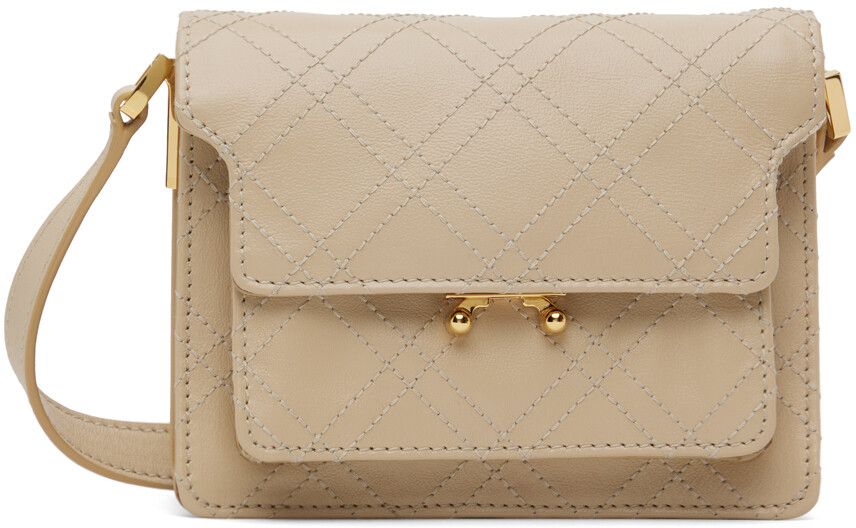 

Бежевая мини-сумка Soft Trunk Marni