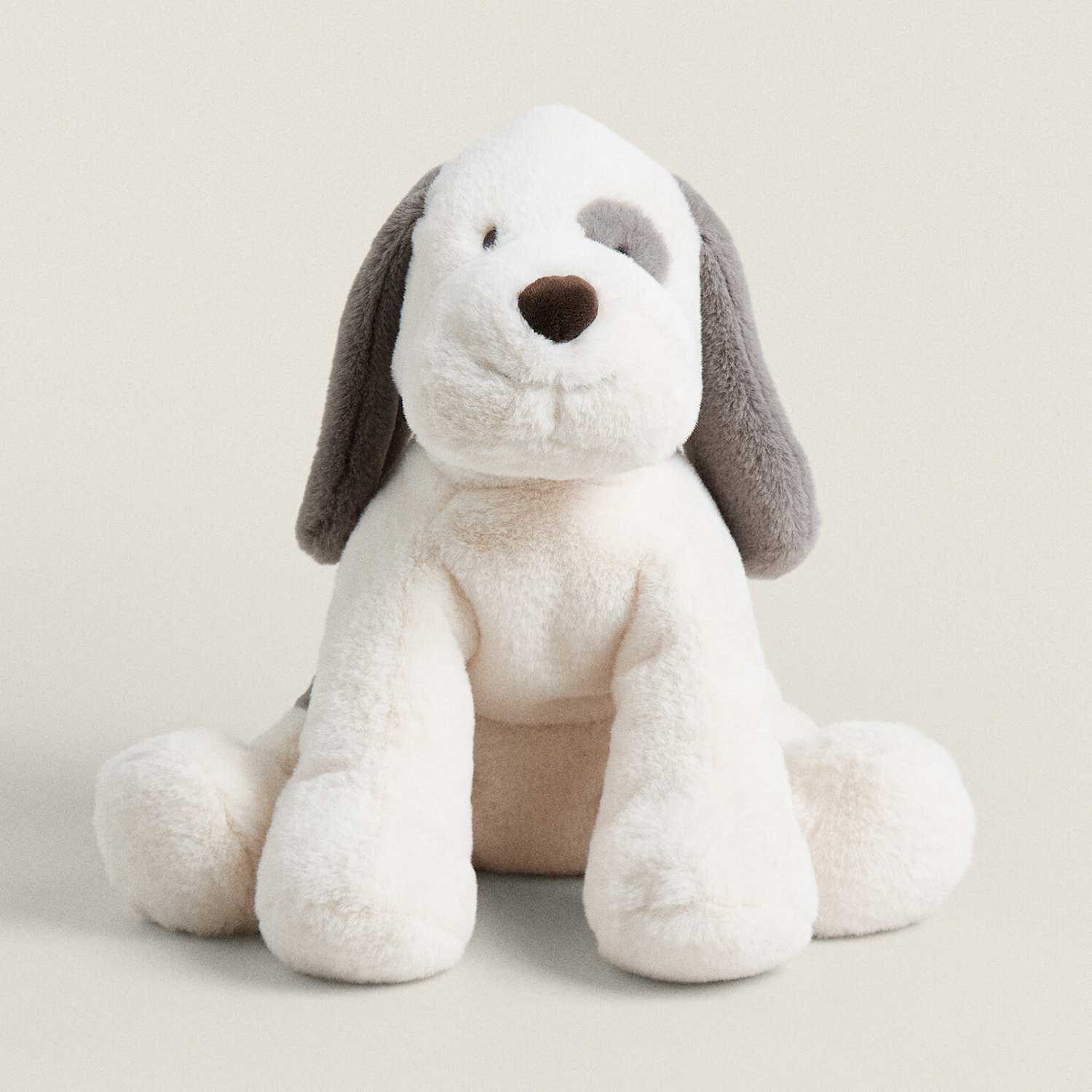 Мягкая игрушка собака Zara Home, белый/серый мягкая игрушка собака лежащая белое брюхо 26 см