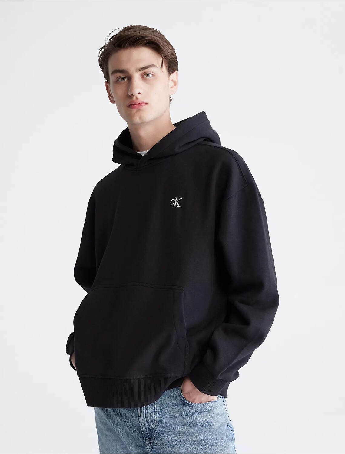 

Толстовка Calvin Klein Relaxed Fit Archive Logo Fleece, черный