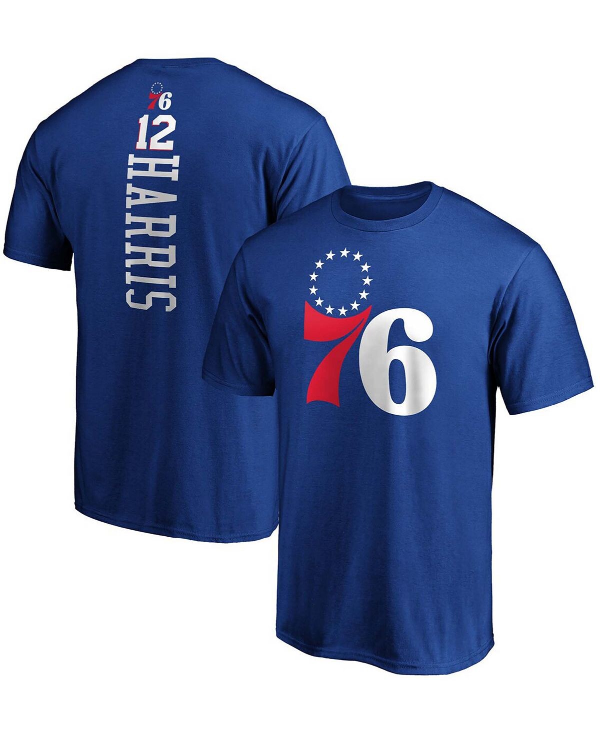 

Мужская футболка tobias harris royal philadelphia 76ers team playmaker с именем и номером Fanatics