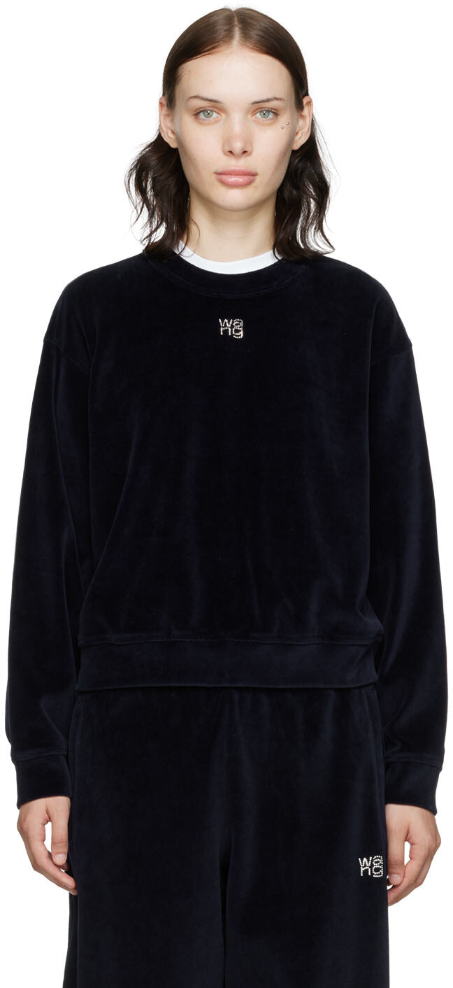 

Темно-синяя толстовка Hotfix alexanderwang.t, Синий